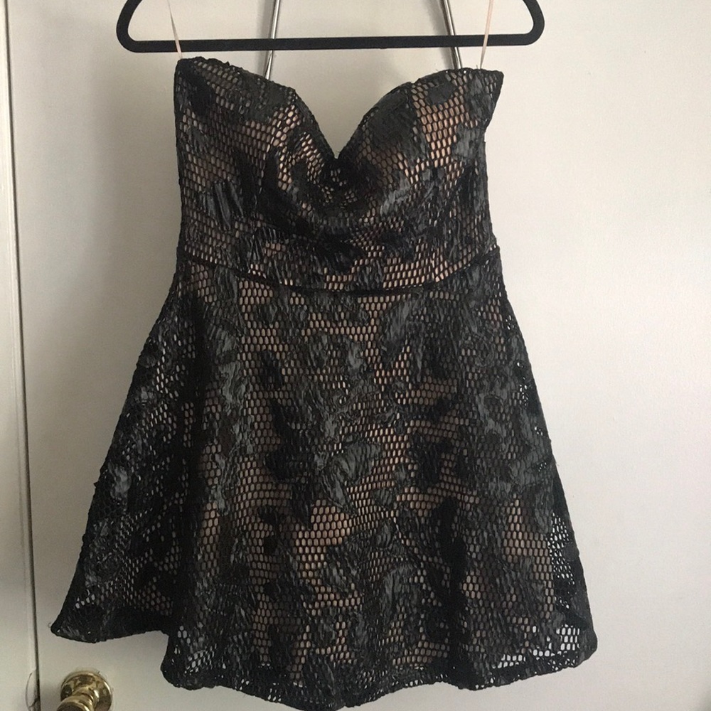 Canna Texture Fit Flare Dress